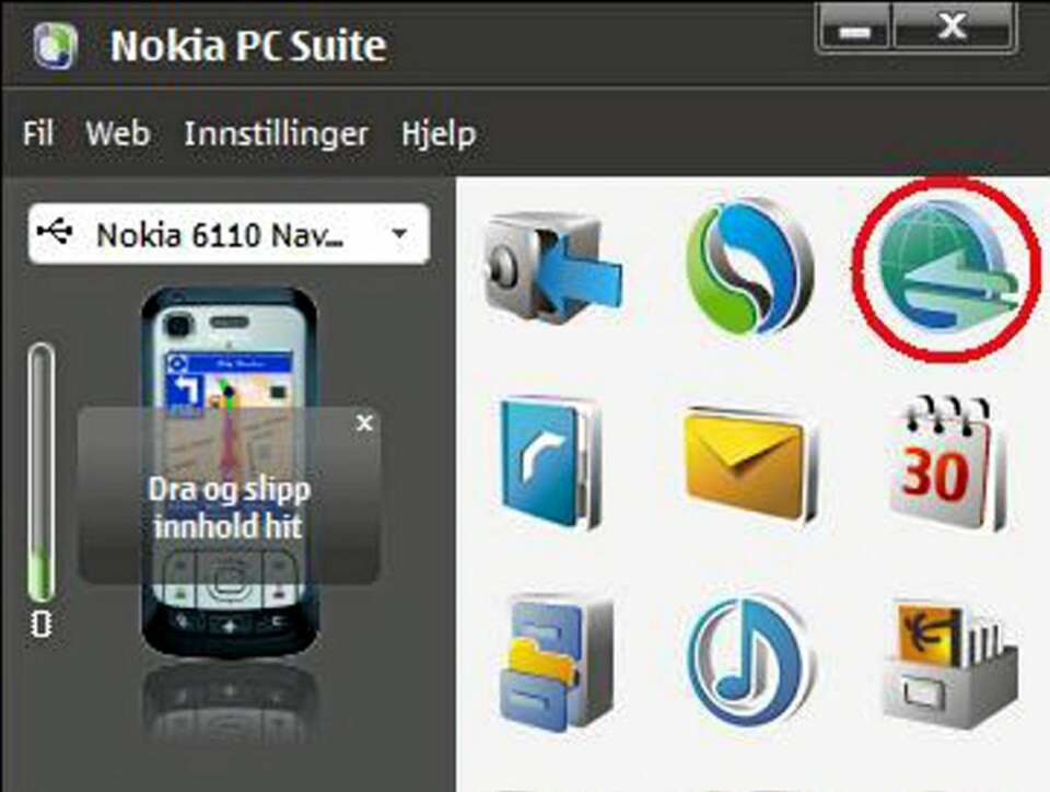 Få laptopen på nett