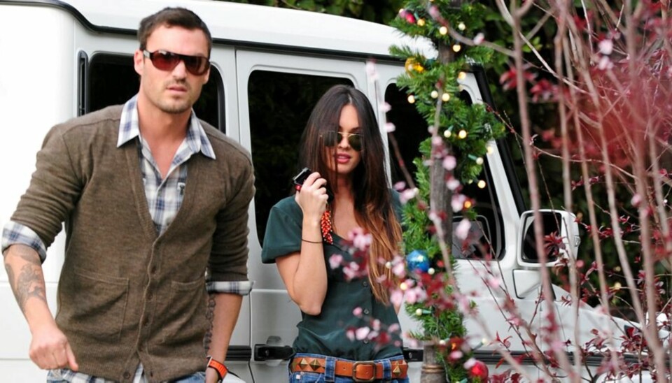 GOING STRONG: Brian Austin Green og Megan Fox er fortsatt sammen, skal vi tro venner av paret.