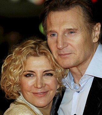 LYKKELIGE: Natasha Richardson og Liam Neeson giftet seg i 1994 etter å ha møttes på innspillingen av filmen "Nell".