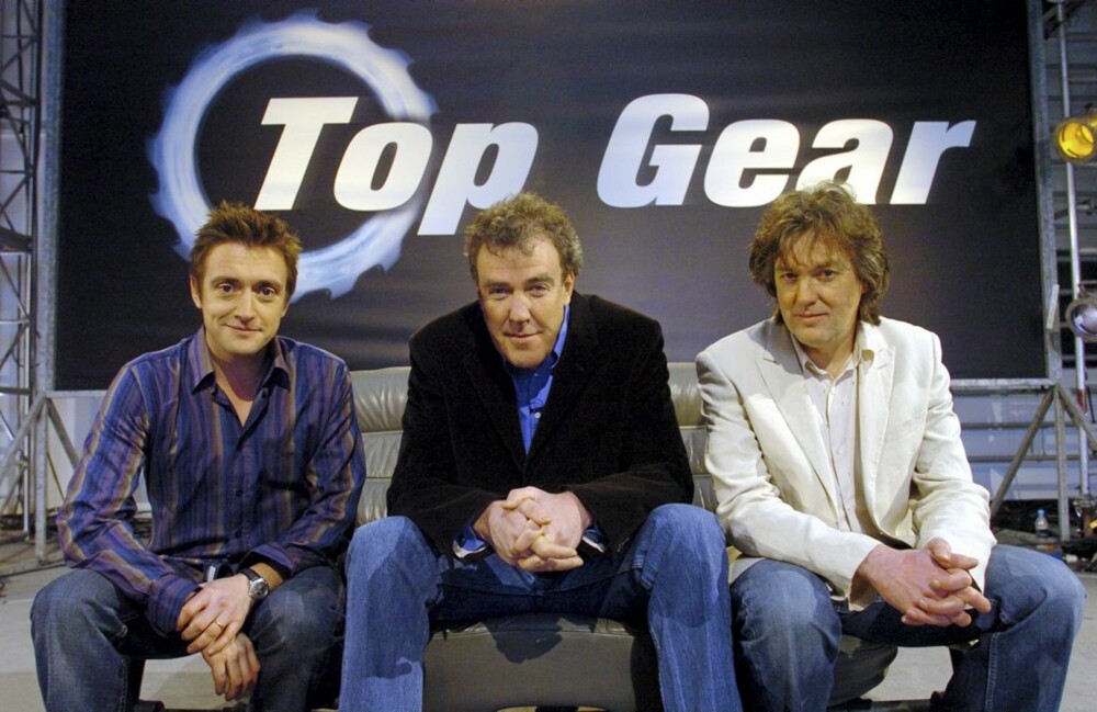 Top Gear-gjengen - fra venstre; Richard Hammond, Jeremy Clarkson og James May.