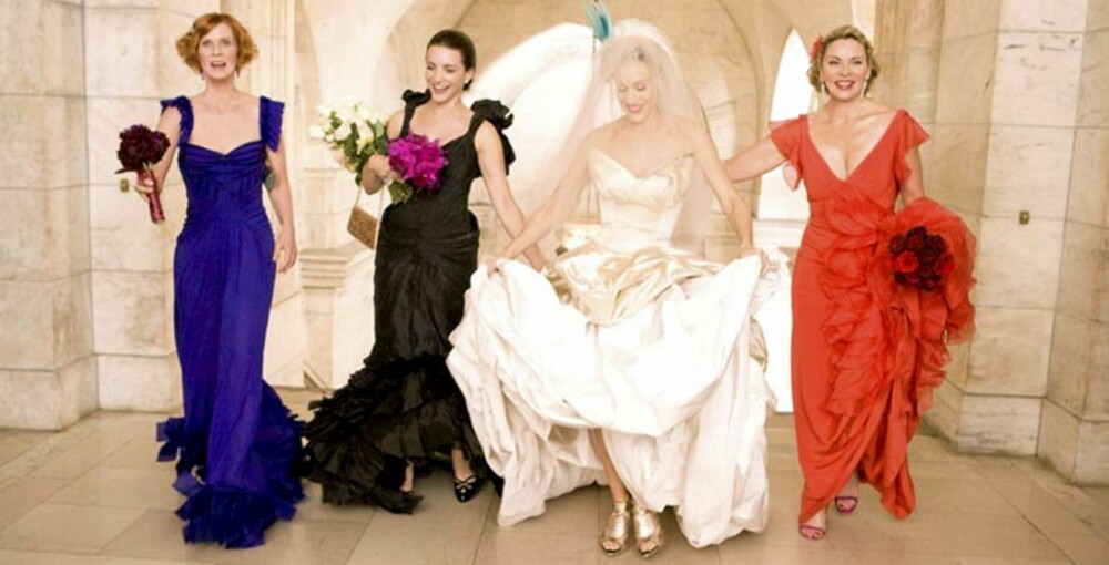 DRØMMEKJOLEN: Carrie Bradshaws brudekjole ble nok mange jenters drømmekjole etter å ha sett  "Sex and the City: The Movie".