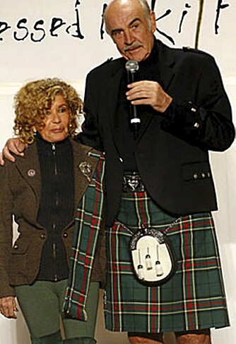 HEDERSSKOTTE: Sir Sean og Lady Connery var æresgjester ved Dressed ti kilt-arrangementet.
