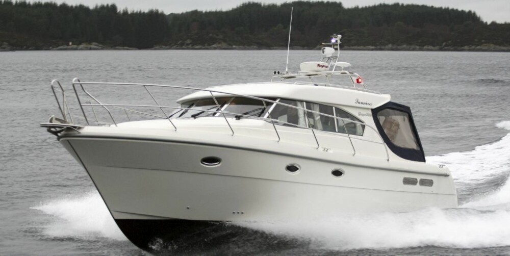 KLASSIKER: Saga 415, også kjent som 385, er en tur- og helårsbåt av høy kvalitet.