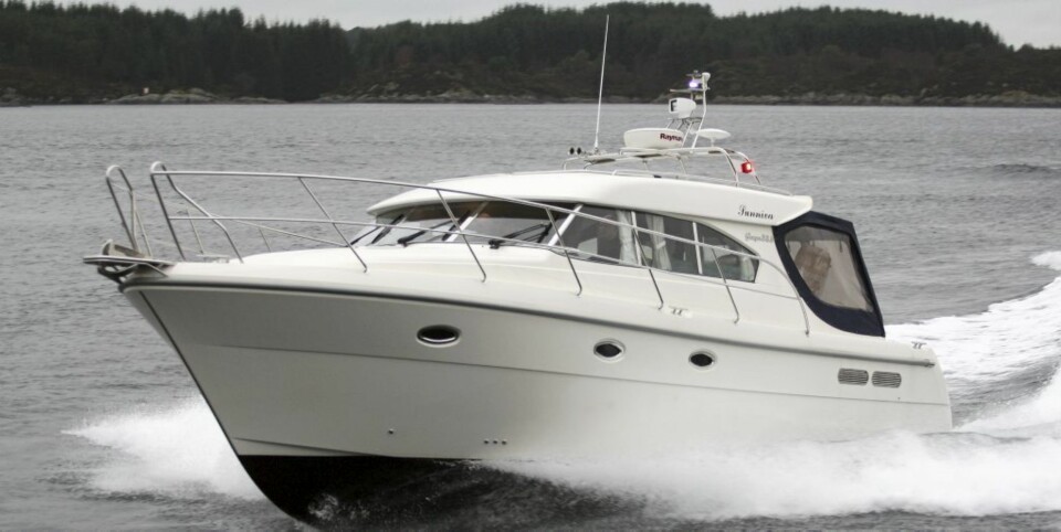 KLASSIKER: Saga 415, også kjent som 385, er en tur- og helårsbåt av høy kvalitet.