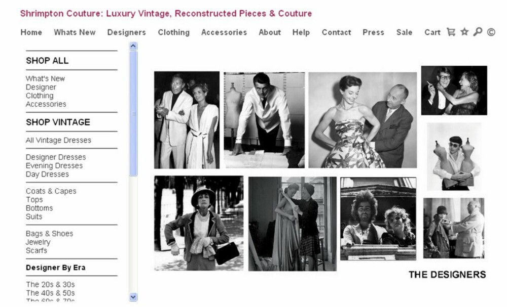 COUTURE: Jada, du finner designerklær og couture i bruktbutikker på nettet. Her fra Shrimptoncouture.com, en litt mer eksklusiv vintagebutikk. COUTURE: Jada, du finner designerklær og couture i bruktbutikker på nettet. Her fra Shrimptoncouture.com, en litt mer eksklusiv vintagebutikk.