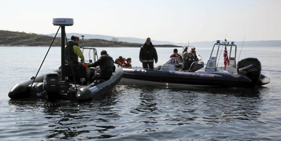 Redningsøvelse i Oslofjorden