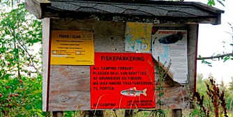 TILRETTELAGT: Fra fiskeparkeringen ved Grøtte. Sportsfiskere ønskes velkommen de fleste steder langs elva. Men vis respekt for privat grunn.