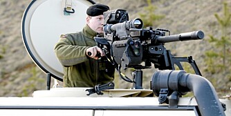BRUKES AV US ARMY: Stryker-styrken til US Army i Irak bruker Protector fra Kongsberg.Bildet er fra øvelse med det norske Forsvaret på Rena Leir i Norge.