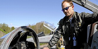 SISTEMANN: Major Kjetil Hjerpås er den siste som fløy F-5 i Norge. Han var også sjef for den siste operative skvadronen.