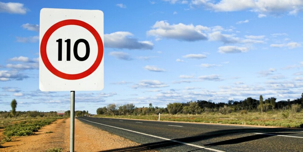 FARTSGRENSER: Innført på landeveiene i Northern Territory i Australia så sent som i 2007.