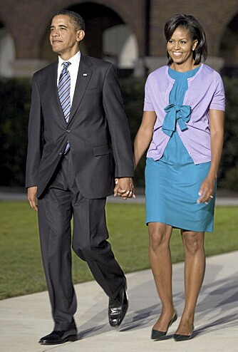PENT KLEDD PAR: Presidenten og presidentfruen er begge med på Vanity Fair sin årlige liste.