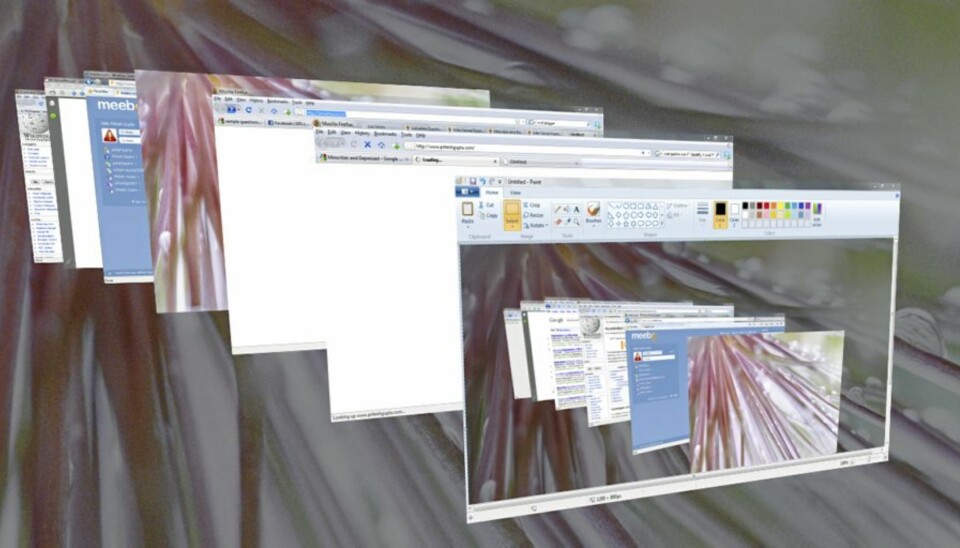 Ikke bare fancy winduseffekter, men også helt nye måter å håndtere flere viduer på, gjør Windows 7 til et effektivt verktøy.
