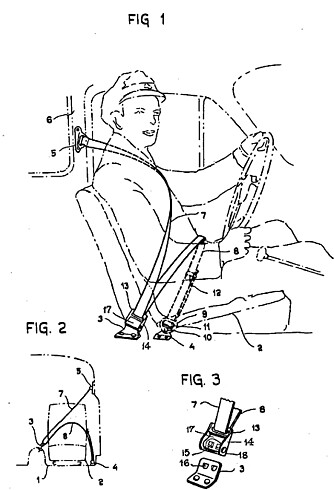 ORIGINALE ILLUSTRASJONER: Dette er tegningene som ble sendt inn sammen med patentsøknaden i 1959.
