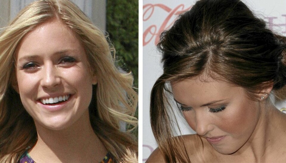 FRESER MOT HVERANDRE: Kristin Cavallari (t.v.) og Audrina Patridge røk i tottene på hverandre under sistnevntes bursdag.