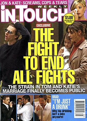 Det er bladet InTouch som skriver om Tom og Katies knute på tråden.