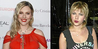 SAMME DAMA: Ja, dette er samme dama. Scarlett før og etter en real Hollywood-makeover.