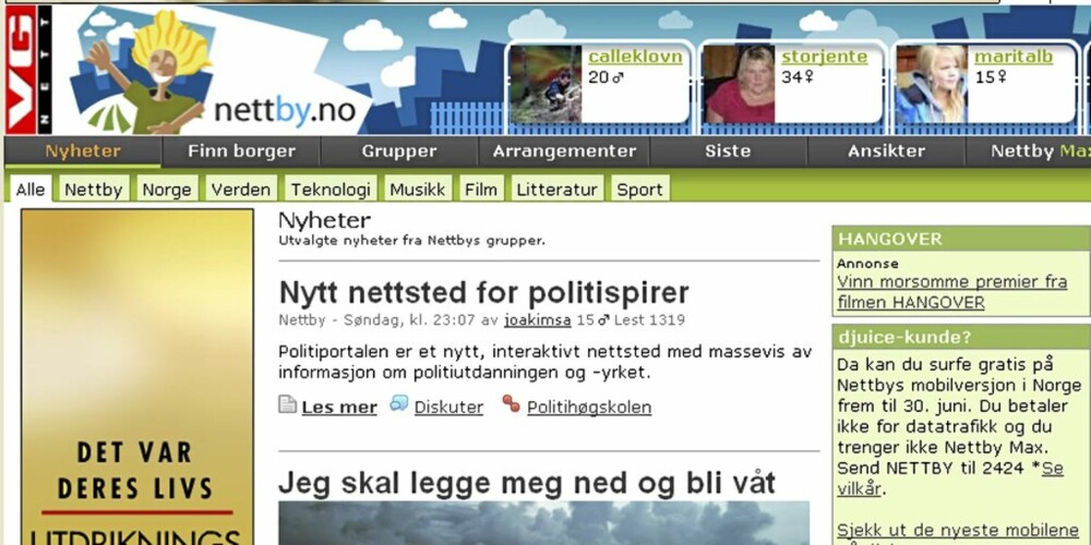 Også Nettby blir brukt for å aksjonere. Også Nettby blir brukt for å aksjonere.