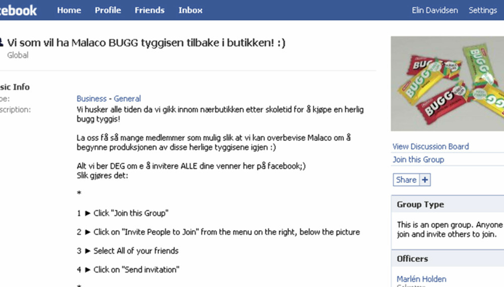 BUGG: Gruppen som vil ha tilbake Bugg-en i butikken teller over 58 000 medlemmer. BUGG: Gruppen som vil ha tilbake Bugg-en i butikken teller over 58 000 medlemmer.