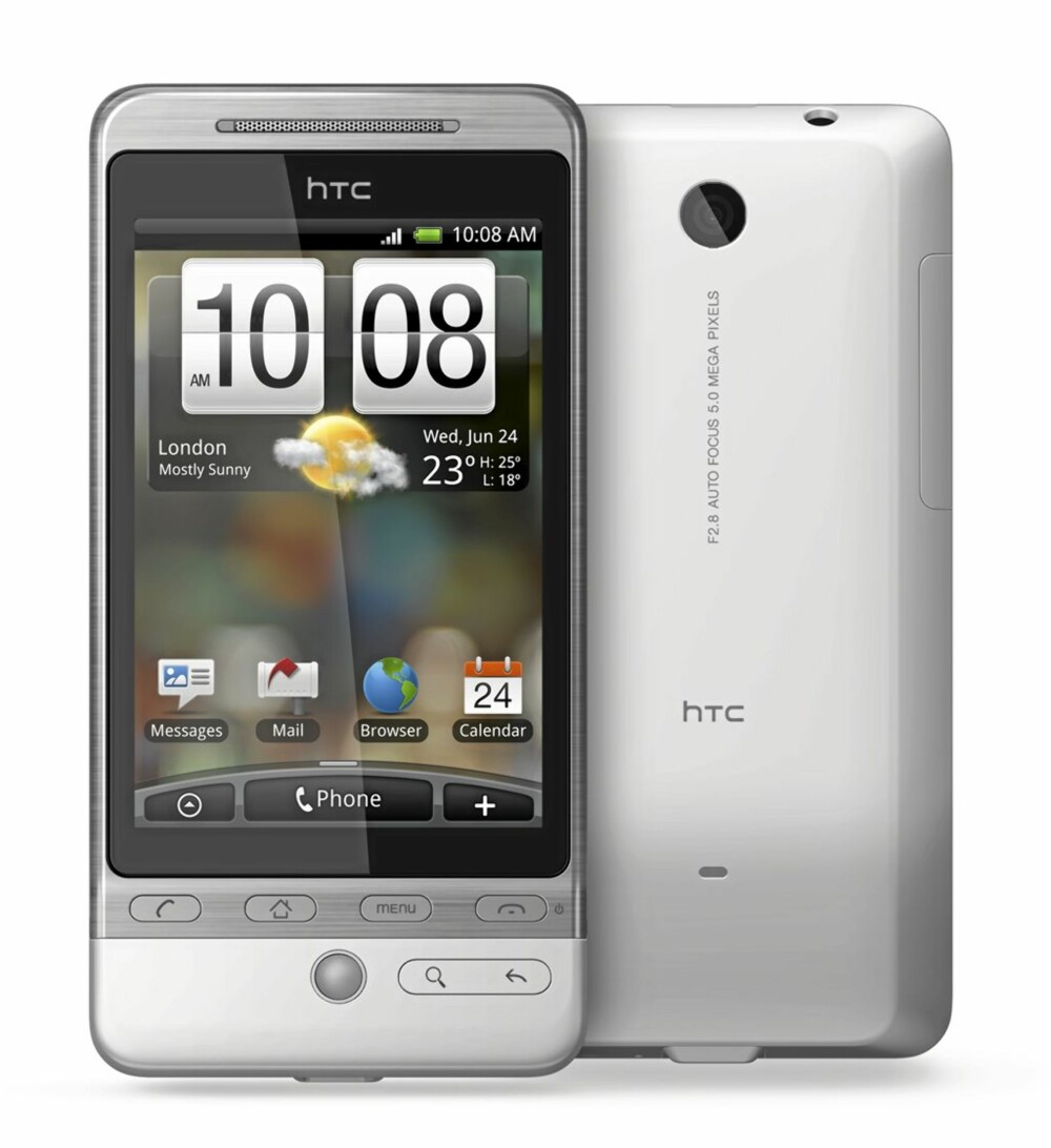 BERØRINGSSKJERM: HTC Hero får en like stor skjerm som HTC Magic.