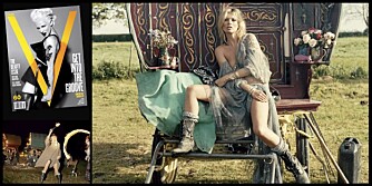ENKELT LIV: Kate Moss har bodd med engelske sigøynere i sin nye fotoserie for V Magazine.
