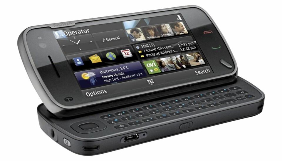 TOUCH: Velg mellom å styre mobilen med touch eller tastatur.