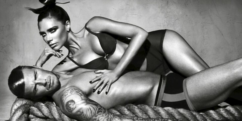 Beckhams kler av seg