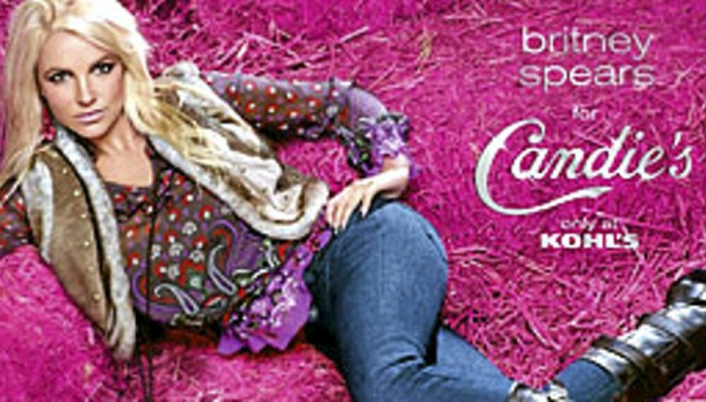 I HØYET: Britney Spears hopper i høyet for Candie's I HØYET: Britney Spears hopper i høyet for Candie's