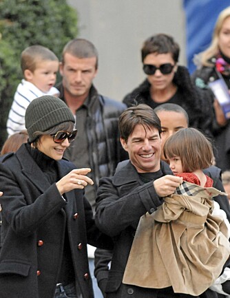 Tom Cruise, David Beckham og familiene feiret thanksgiving sammen.
