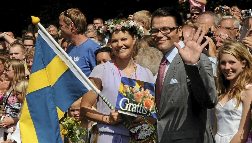 Kronprinsesse Victoria feiret 32-årsdagen sammen med forloveden Daniel Westling på Sollidens slott på Öland tirsdag.
