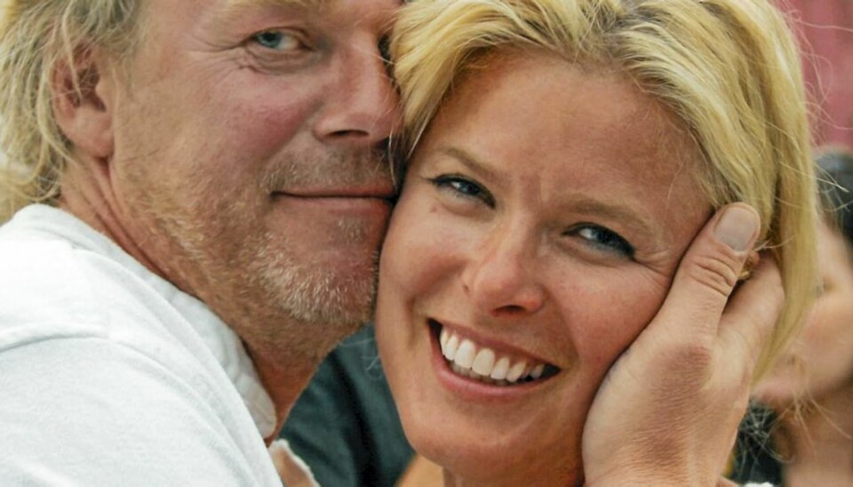KOSTE SEG PÅ KONSERT: Vendela Kirsebom og Ewald Eilertsen så svært fornøyde ut da de var på konsert med Mari Boine i Kongsberg nylig.