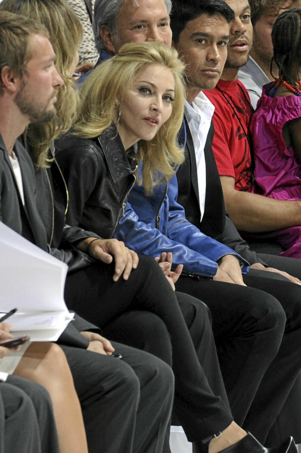 FRONT ROW: Madonna satt på første rad da Marc Jacobs viste vårmote i metropolen.
