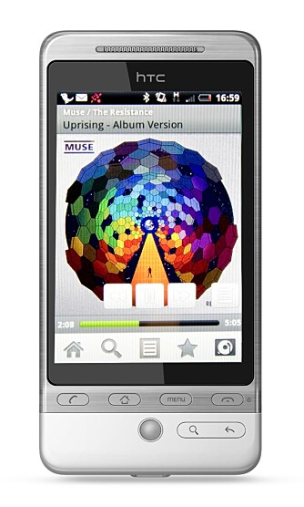 ENKELT: Det er relativt enkelt å bruke Wimp på mobilen. Covervisningen er viser hvilket album som spiller. ENKELT: Det er relativt enkelt å bruke Wimp på mobilen. Covervisningen er viser hvilket album som spiller.