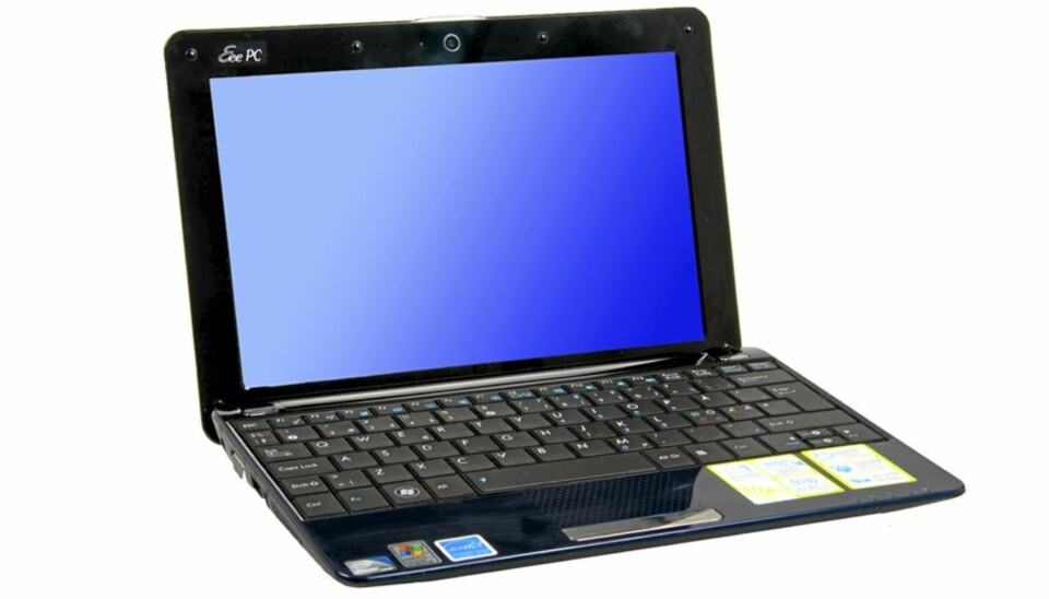 STORT: Asus utnytter den lille plassen 10,1 tommer-formatet gir, omtrent ned til de siste millimeterne. Tastaturet er derfor et av de bedre vi har brukt på netbooks.