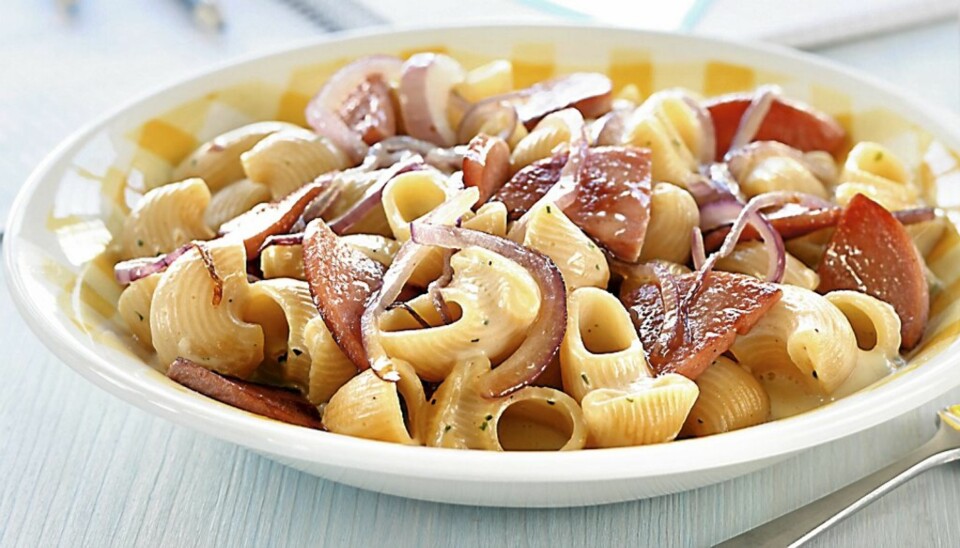 Enkelt og godt: Pasta med falukorv.