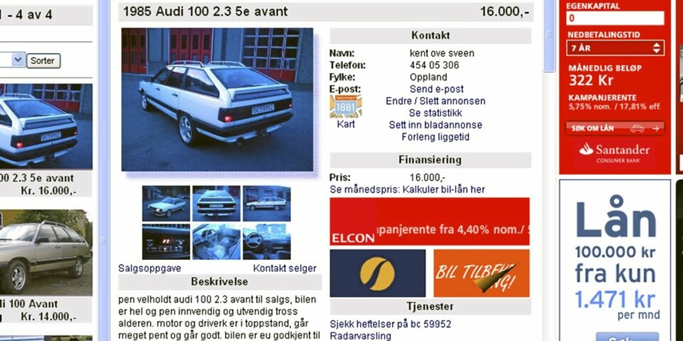 Statusbil til under 20.000 kroner