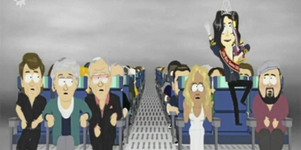 KLAR TIL AVGANG: Skjærsilden ifølge South Park - et fly som er klart til avgang, men som aldri letter.