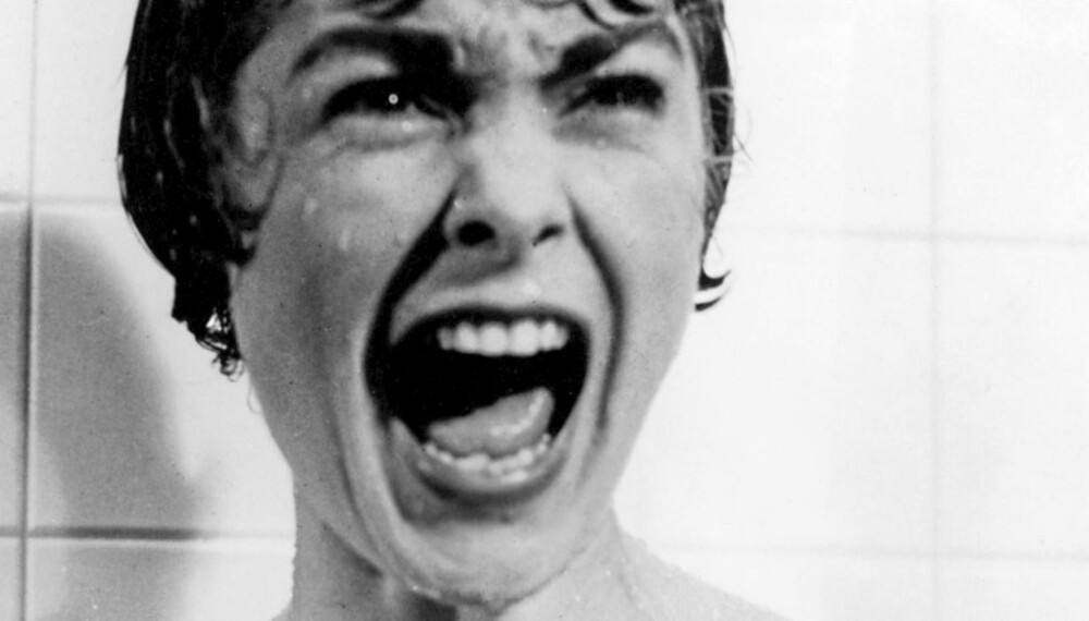 Dusjscenen fra Alfred Hitchcocks film Psyko er legendarisk. Ingen kan skrike så gjennomtrengende som Janet Leigh.
