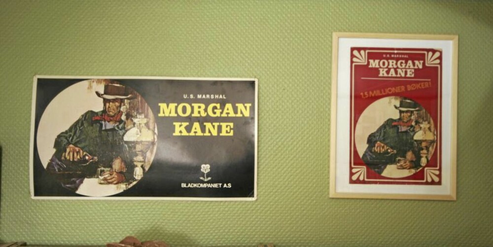 MORGAN KANE VAR HANS NAVN: Alt dreier seg om US Marshall Morgan Kane i Kane-rommet hjemme hos Vidar.