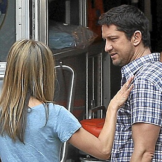 HETT PÅ SETT: Jennifer Aniston og Gerard Butler fant virkelig tonen på settet til "The Bounty".