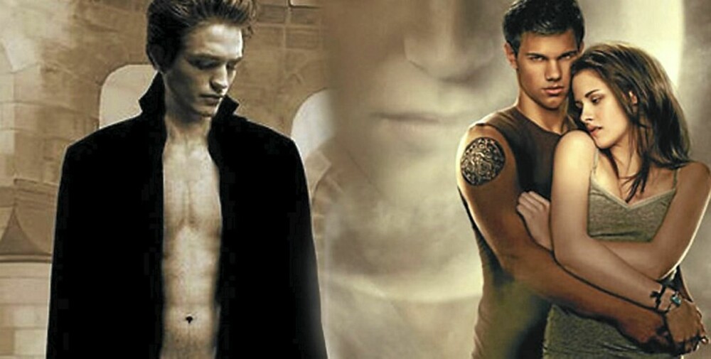 TREKANTDRAMA: Robert Pattinson er ikke den eneste i «Twilight» serien som er farlig tiltrekkende. Hans rival, Taylor Lautner, skal man heller ikke kimse av. Kristen Stewart har etter sigende et godt øye til dem begge.