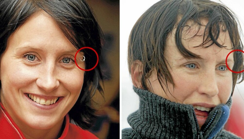 MED OG UTEN: Ansiktssmykket til Marit Bjørgen har nærmest vært et varemerke for skiesset Marit Bjørgen. Men på Beitostølen hadde hun en kanonåpning ¿ uten piercing. MED OG UTEN: Ansiktssmykket til Marit Bjørgen har nærmest vært et varemerke for skiesset Marit Bjørgen. Men på Beitostølen hadde hun en kanonåpning ¿ uten piercing.