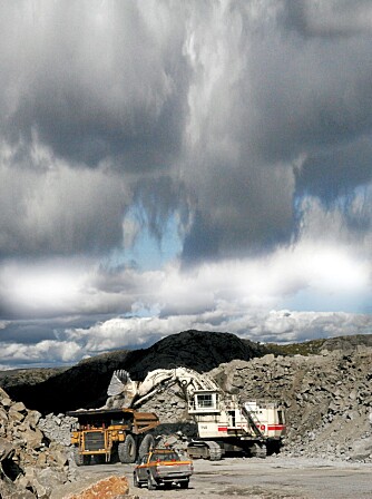 VERDENS STØRSTE: Titania er den største ilmenitt-gruva i verden, og kratetret er voldsomt.