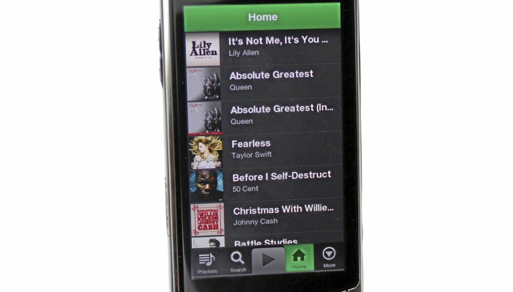 Mobiltelefoner med Symbian kan nå også kjøre Spotify, blant annet Samsung Omnia HD.