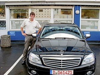 TILBAKE: En del stjålne luksusbiler dukker op igjen, som denne Mercedesen gjorde.