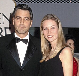 George Clooney og Celine Balitran i 1998.