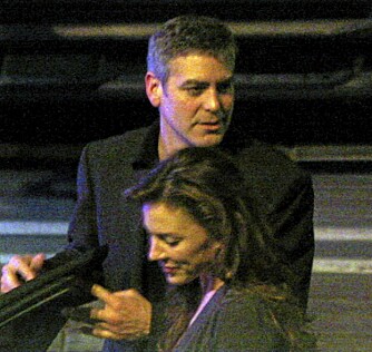 George Clooney og Krista Allen.