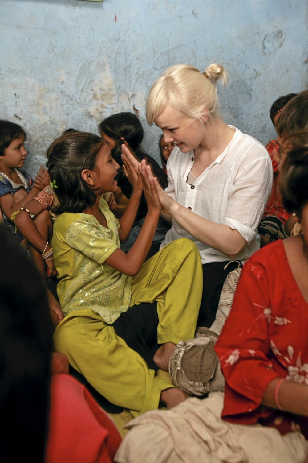 Lena Kristin Ellingsen besøkte India for fadderorganisasjonen Plan.