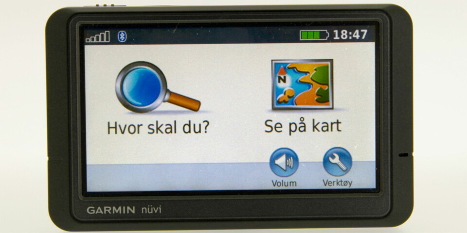 BRUKERVENNLIG: Garmin har antakelig markedets aller enkleste menysystem. Her er det nesten umulig å ta feil.