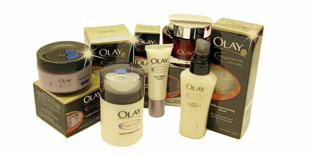 VINN PRODUKTER: Her er alle Olay-produktene du kan vinne i vår adventskonkurranse.