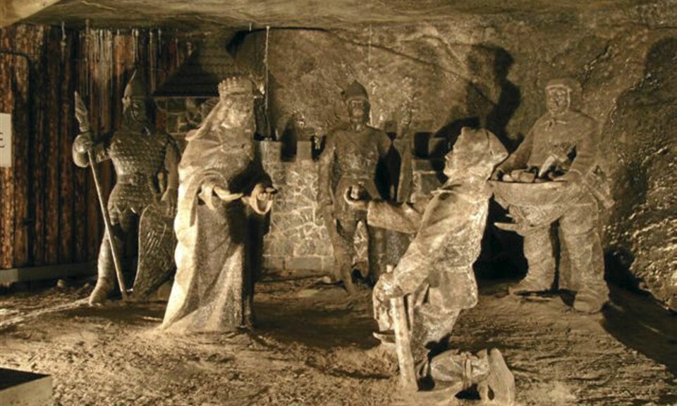 Saltskulpturer i Wieliczka.